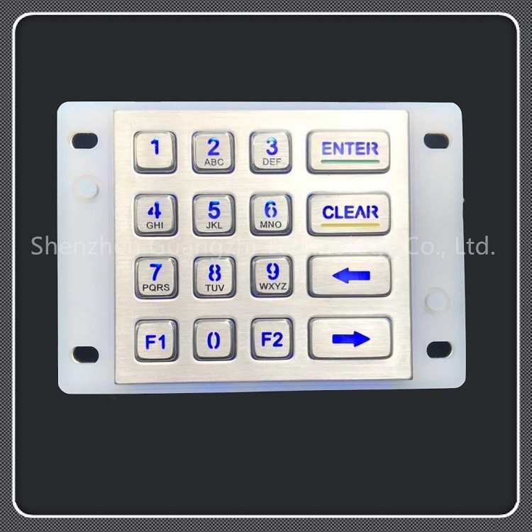 Ip67 Waterproof Grade Backlit Numeric Keypad For Self Service Car Washing Machine