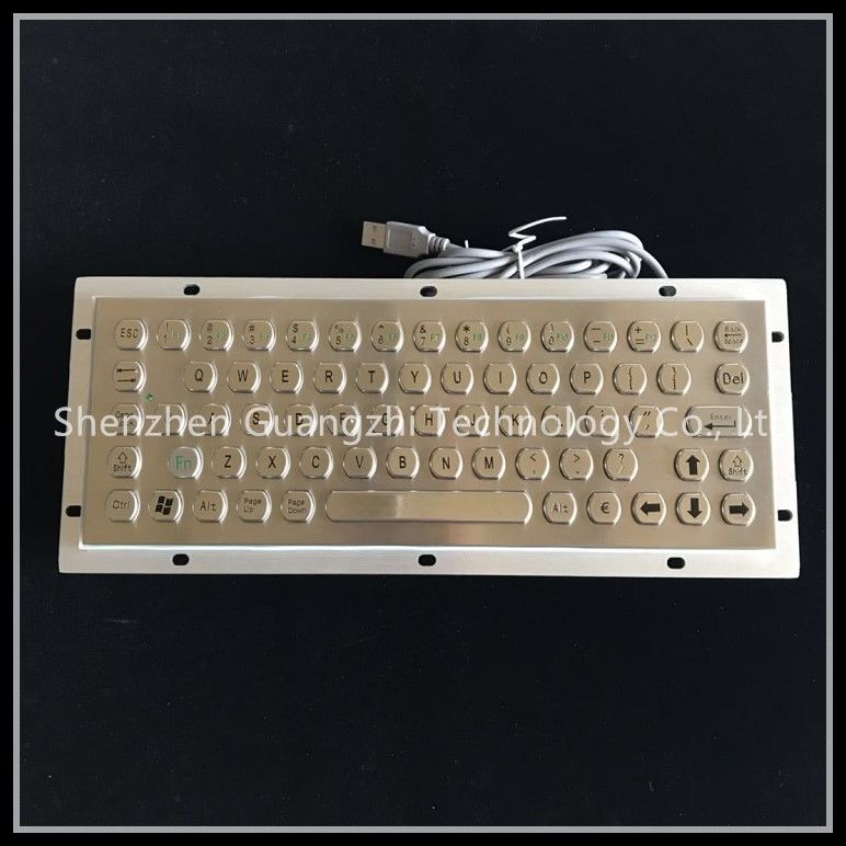 Usb Interface Embedded Numeric Keypad Ip65 Waterproof Grade Metal Material