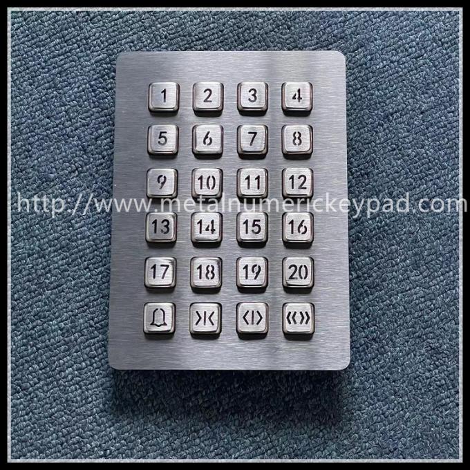 ODM 24 Key Backlit Numeric Keyboard Access Control Digital Metal Keyboard