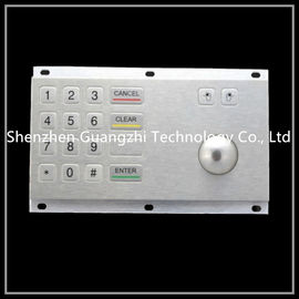 Industrial Metal Trackball With Number Keyboard Good Vandalism Performance