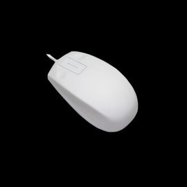 Rubber Wheel Wired Computer Mouse , Silicone Mouse For Game Consoles