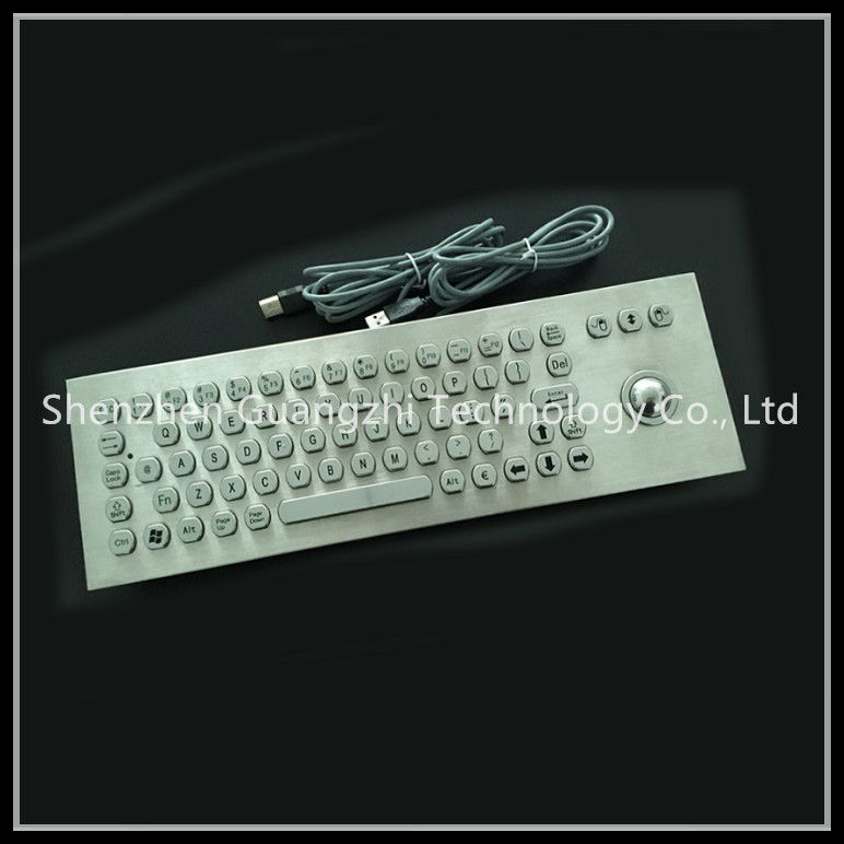 Outdoor Stainless Steel Mechanical Keyboard With Trackball Rain Proof Ip67