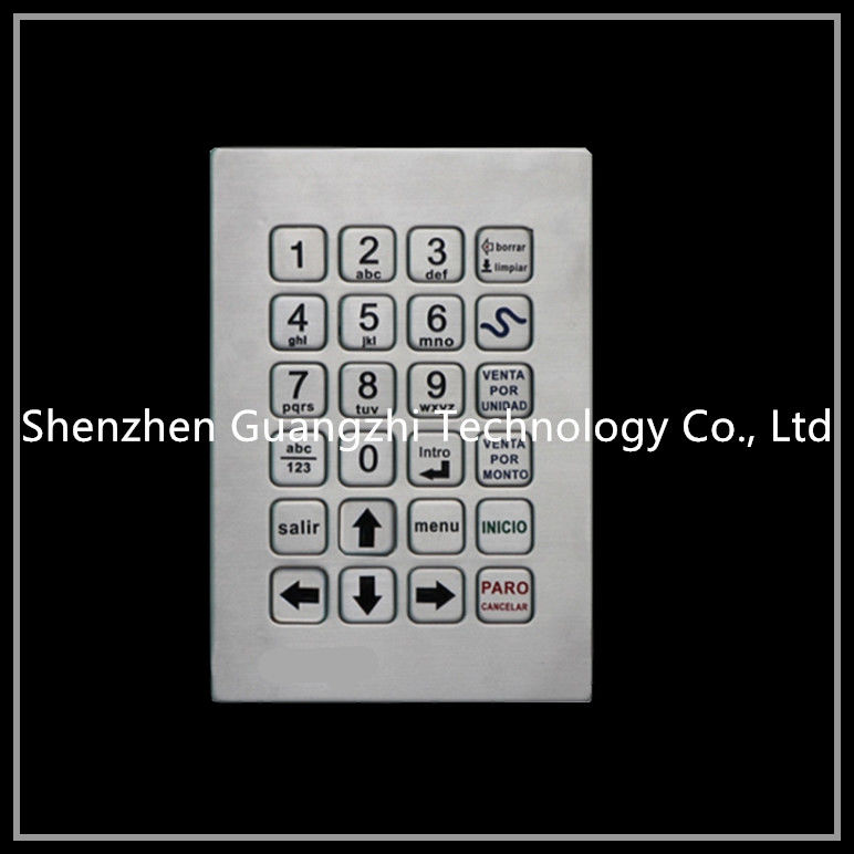 Easy Maintenance Metal Numeric Keypad Vandal Proof For Self Service Equipment