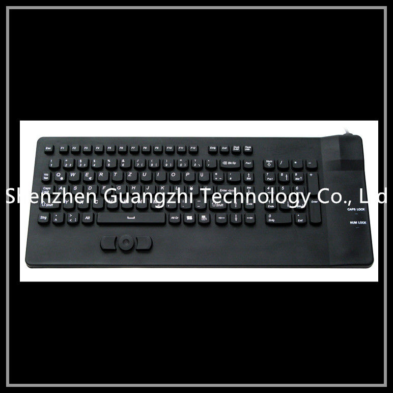 Mechanical Silicone Rubber Keypad Black For Industrial Equipment Washable